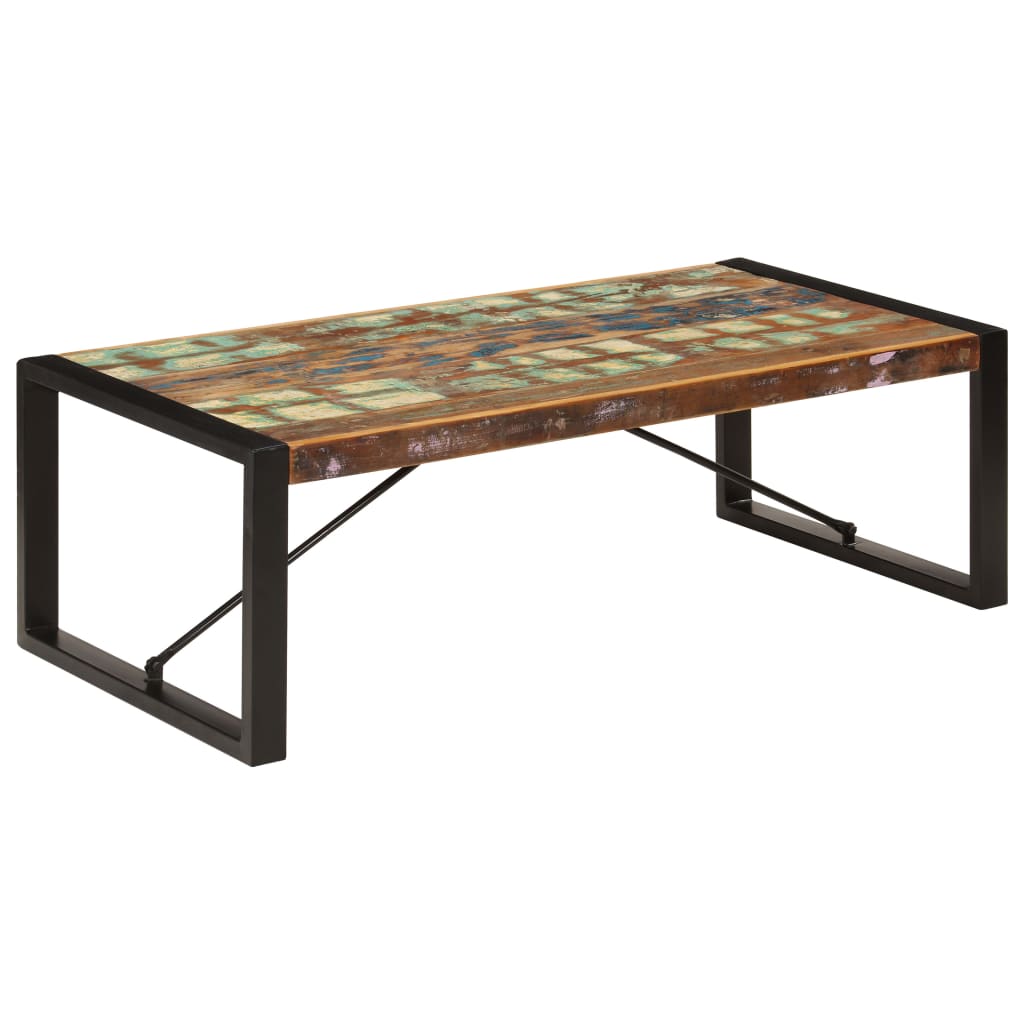 vidaXL Table basse 120x60x40 cm Bois de récupération massif