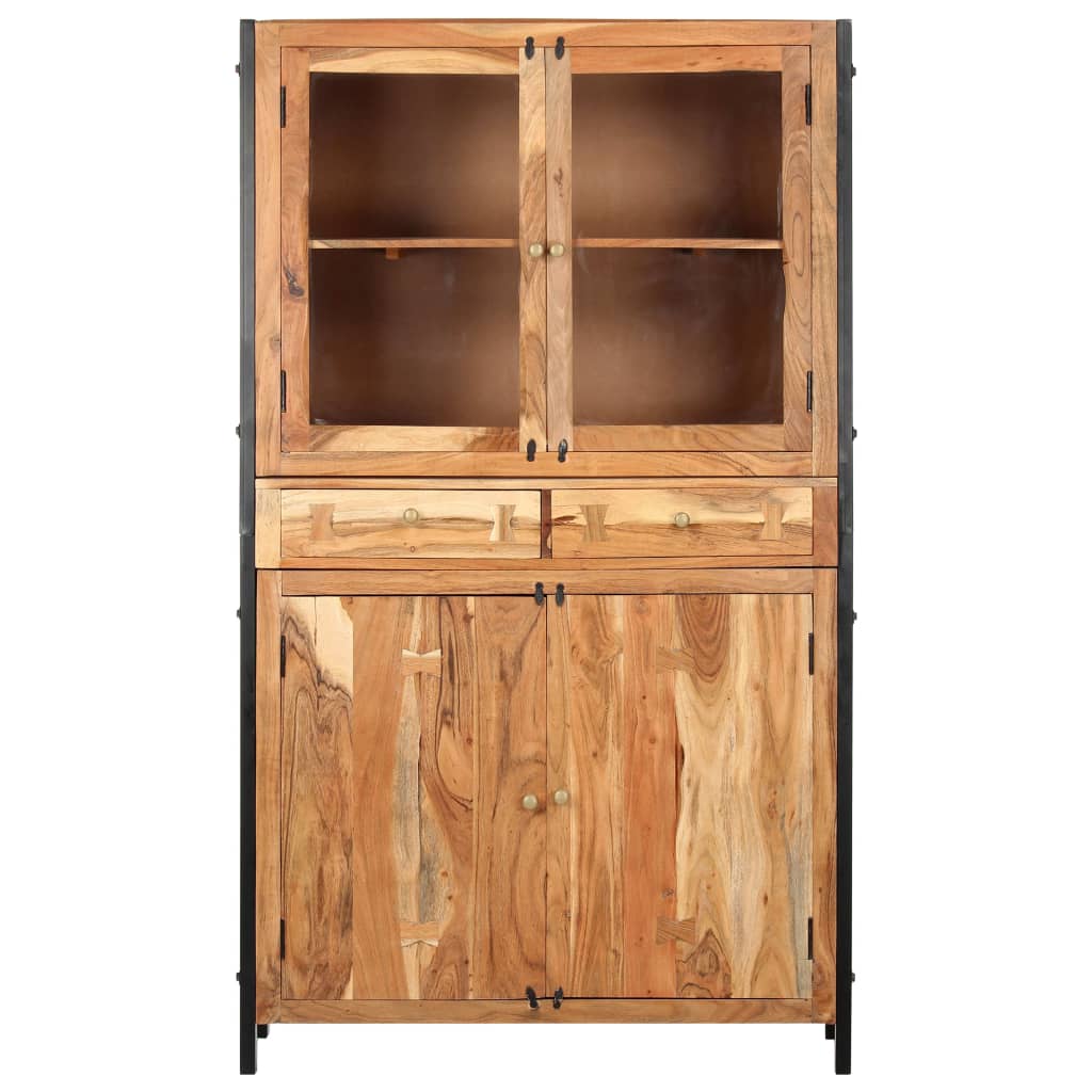 vidaXL Highboard 100 x 40 x 175 cm Massivholz Akazie