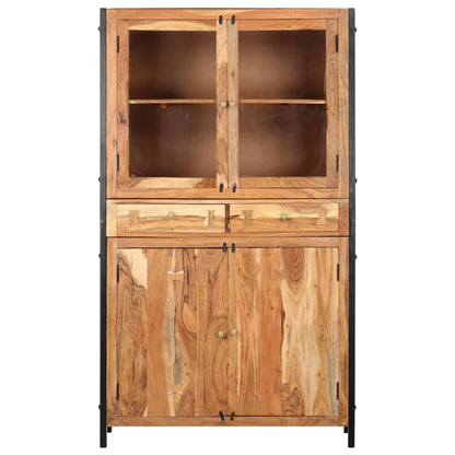 vidaXL Highboard 100 x 40 x 175 cm Massivholz Akazie