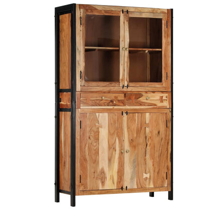 vidaXL Highboard 100 x 40 x 175 cm Massivholz Akazie