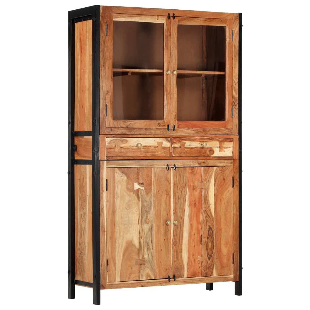 vidaXL Highboard 100 x 40 x 175 cm Massivholz Akazie