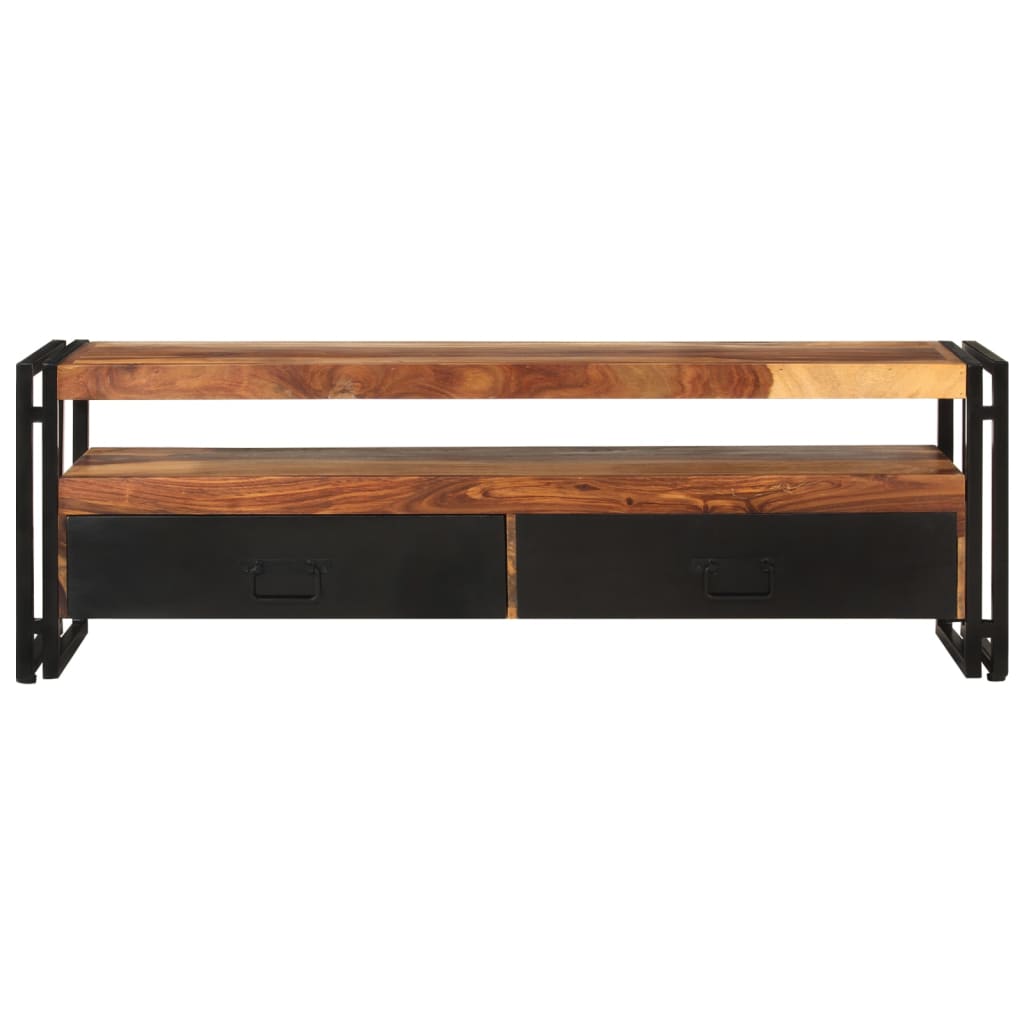 vidaXL Meuble TV 120x30x40 cm Bois d'acacia Massif