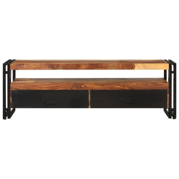 vidaXL Meuble TV 120x30x40 cm Bois d'acacia Massif