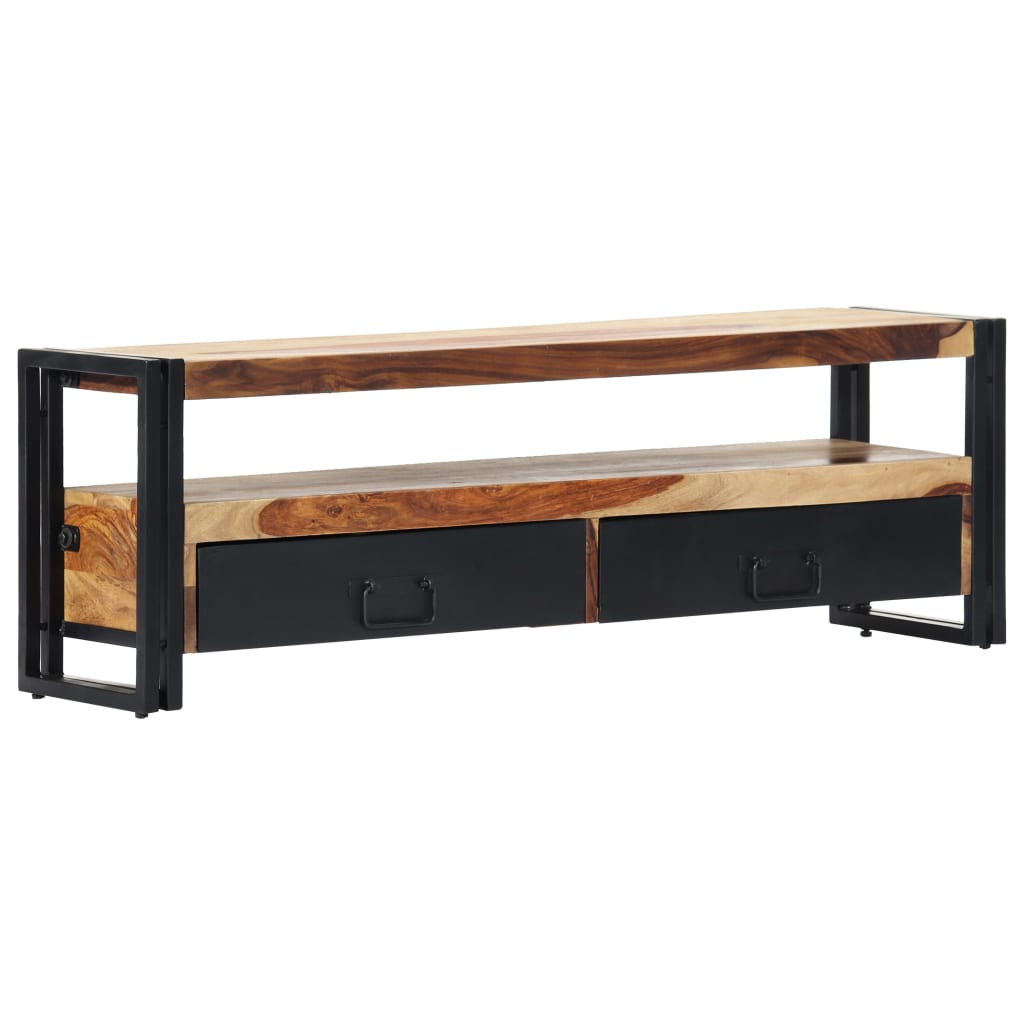 vidaXL Meuble TV 120x30x40 cm Bois d'acacia Massif