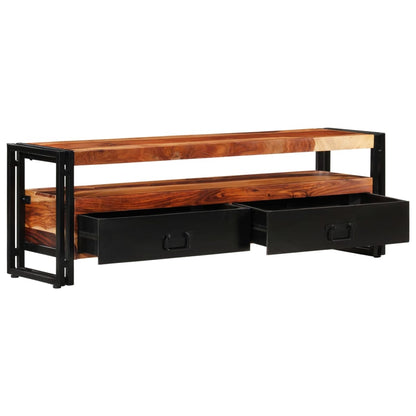 vidaXL Meuble TV 120x30x40 cm Bois d'acacia Massif