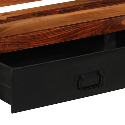 vidaXL Meuble TV 120x30x40 cm Bois d'acacia Massif