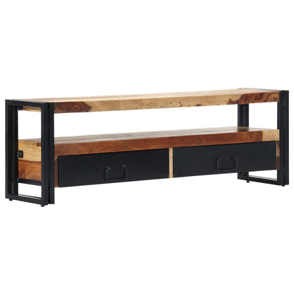 vidaXL Meuble TV 120x30x40 cm Bois d'acacia Massif