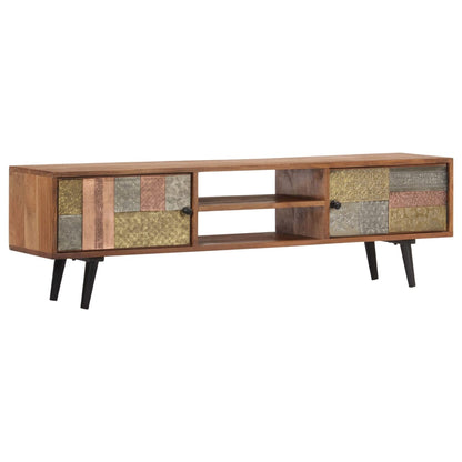 Meuble TV vidaXL 140x30x40 cm en bois d'acacia massif