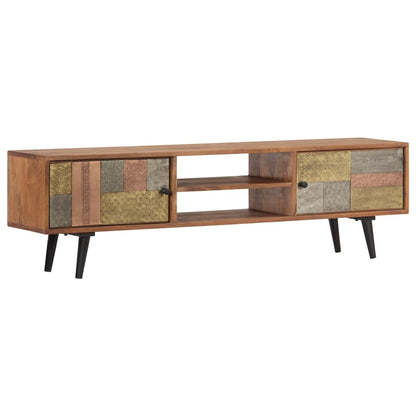 Meuble TV vidaXL 140x30x40 cm en bois d'acacia massif