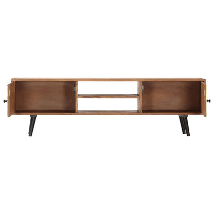 Meuble TV vidaXL 140x30x40 cm en bois d'acacia massif