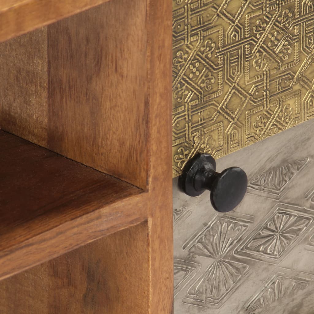 Meuble TV vidaXL 140x30x40 cm en bois d'acacia massif
