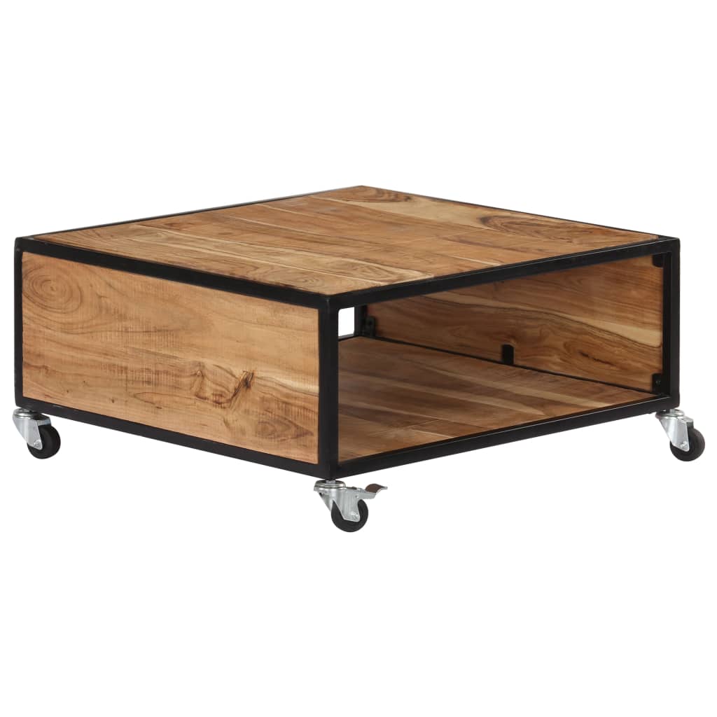 vidaXL Couchtisch 70x70x32 cm Massivholz Akazie