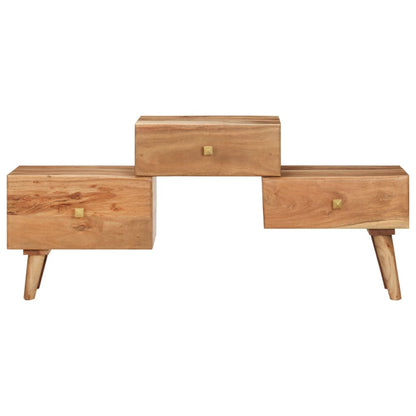 Meuble TV vidaXL 108x30x49 cm Bois d'acacia massif