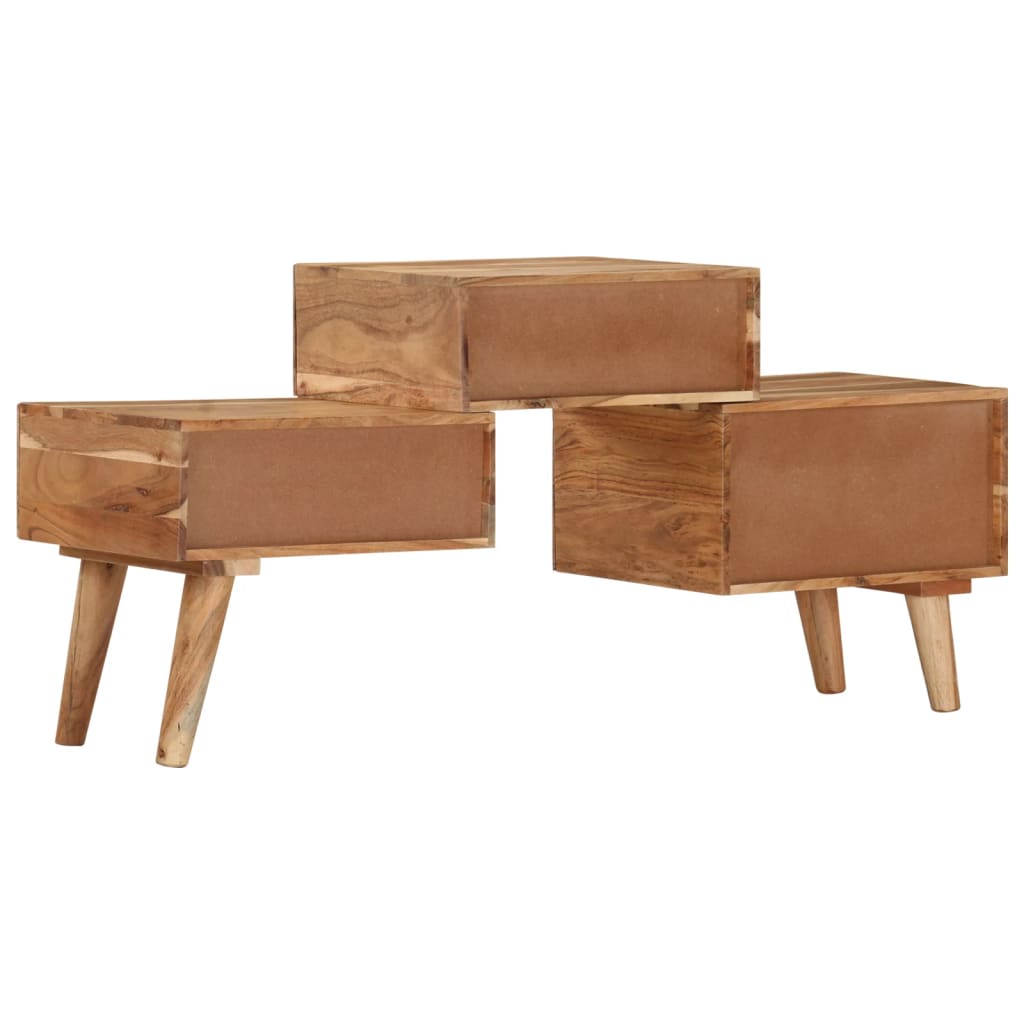 Meuble TV vidaXL 108x30x49 cm Bois d'acacia massif