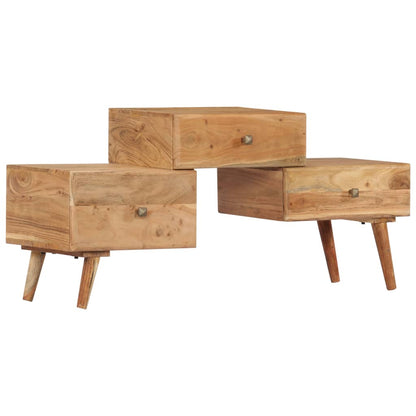 Meuble TV vidaXL 108x30x49 cm Bois d'acacia massif