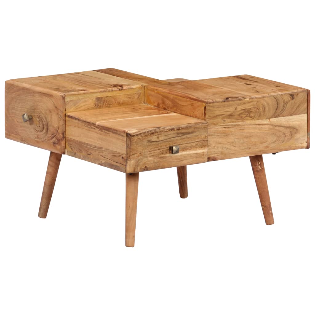 vidaXL Couchtisch 70x60x42 cm Massivholz Akazie