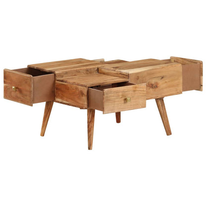 vidaXL Couchtisch 70x60x42 cm Massivholz Akazie
