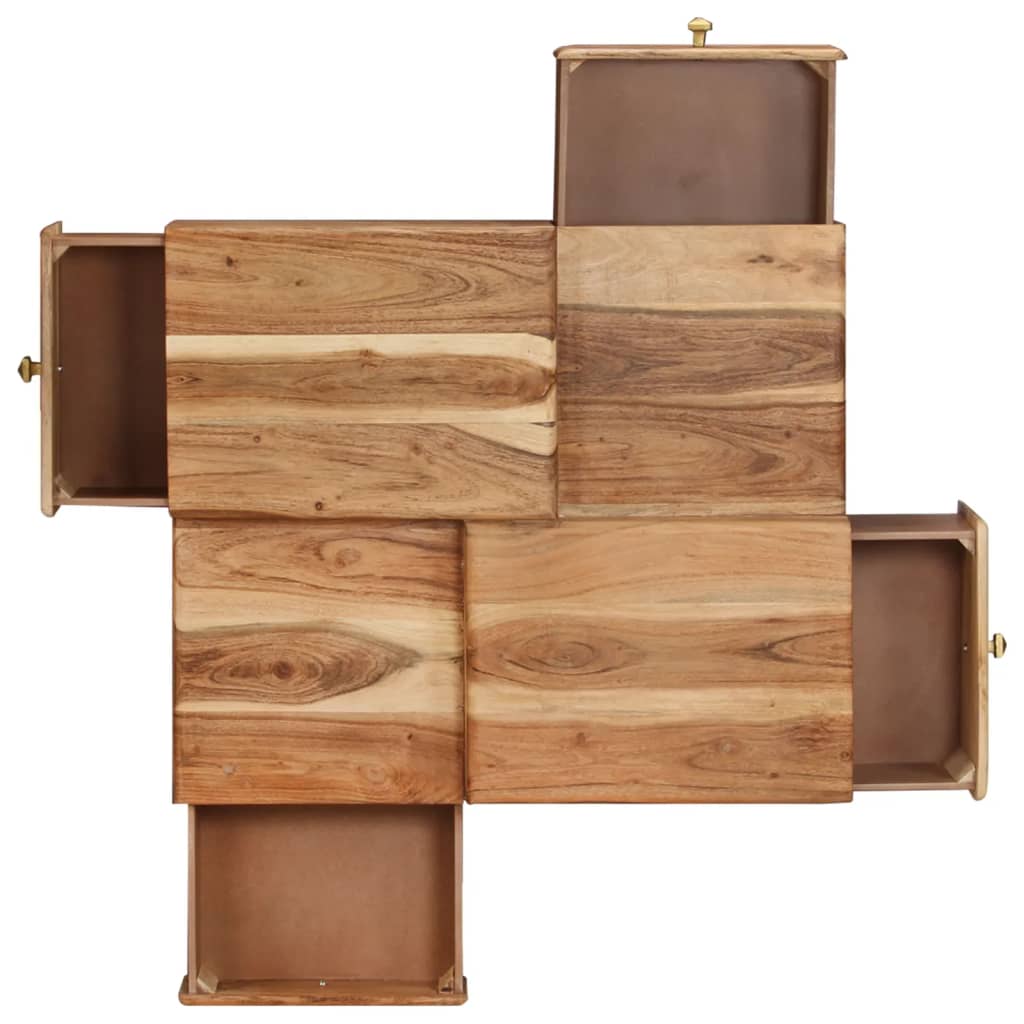 vidaXL Couchtisch 70x60x42 cm Massivholz Akazie