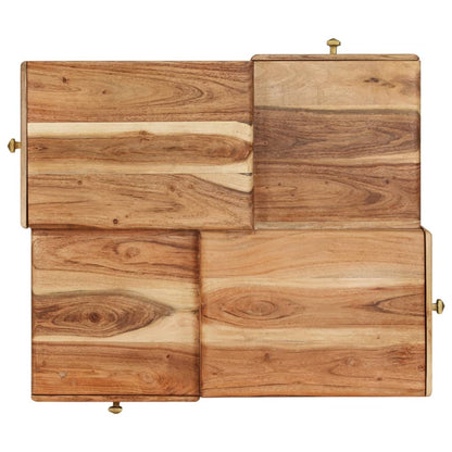 vidaXL Couchtisch 70x60x42 cm Massivholz Akazie