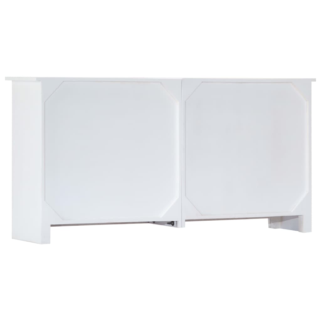 vidaXL Sideboard Handarbeit Weiß 140x30x70 cm Massivholz Akazie