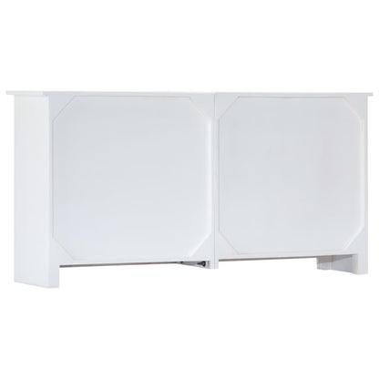 vidaXL Sideboard Handarbeit Weiß 140x30x70 cm Massivholz Akazie