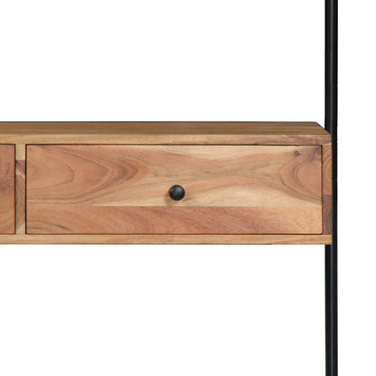 vidaXL Bureau mural 90x40x170 cm en bois d'acacia massif