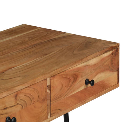 vidaXL Bureau mural 90x40x170 cm en bois d'acacia massif