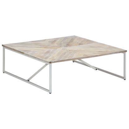 vidaXL Couchtisch 110x110x36 cm Massivholz Mango
