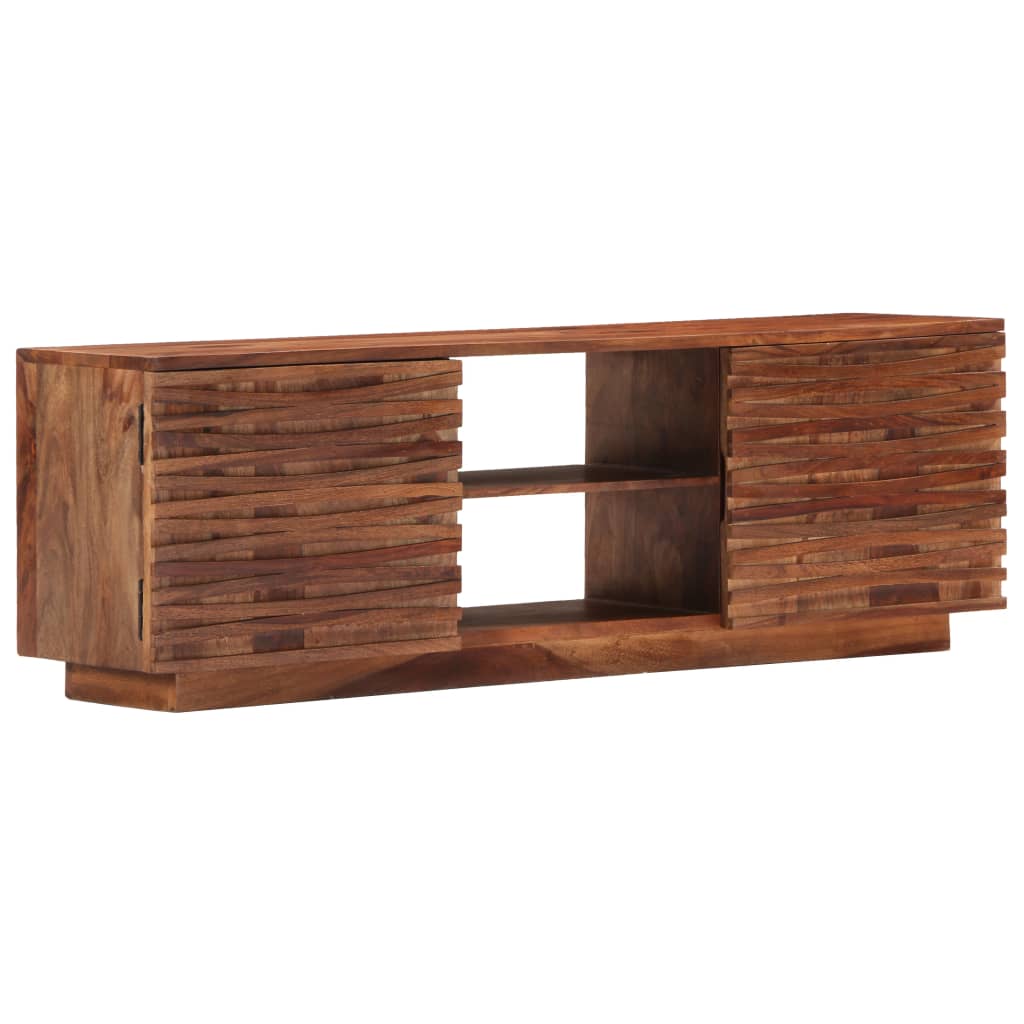 vidaXL Meuble TV 120x30x40 cm Bois d'acacia Massif