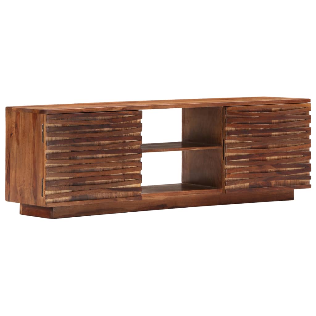 vidaXL Meuble TV 120x30x40 cm Bois d'acacia Massif