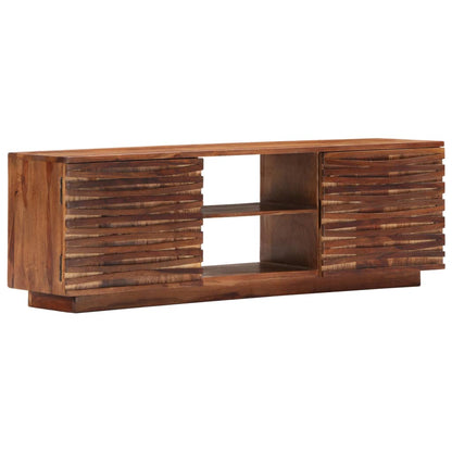 vidaXL Meuble TV 120x30x40 cm Bois d'acacia Massif