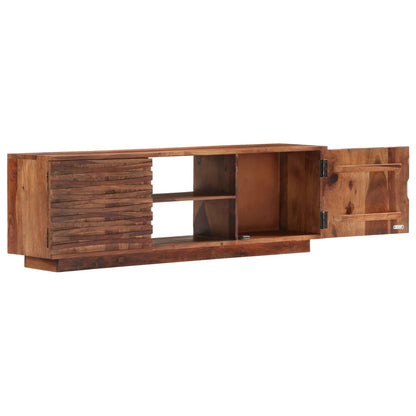 vidaXL Meuble TV 120x30x40 cm Bois d'acacia Massif