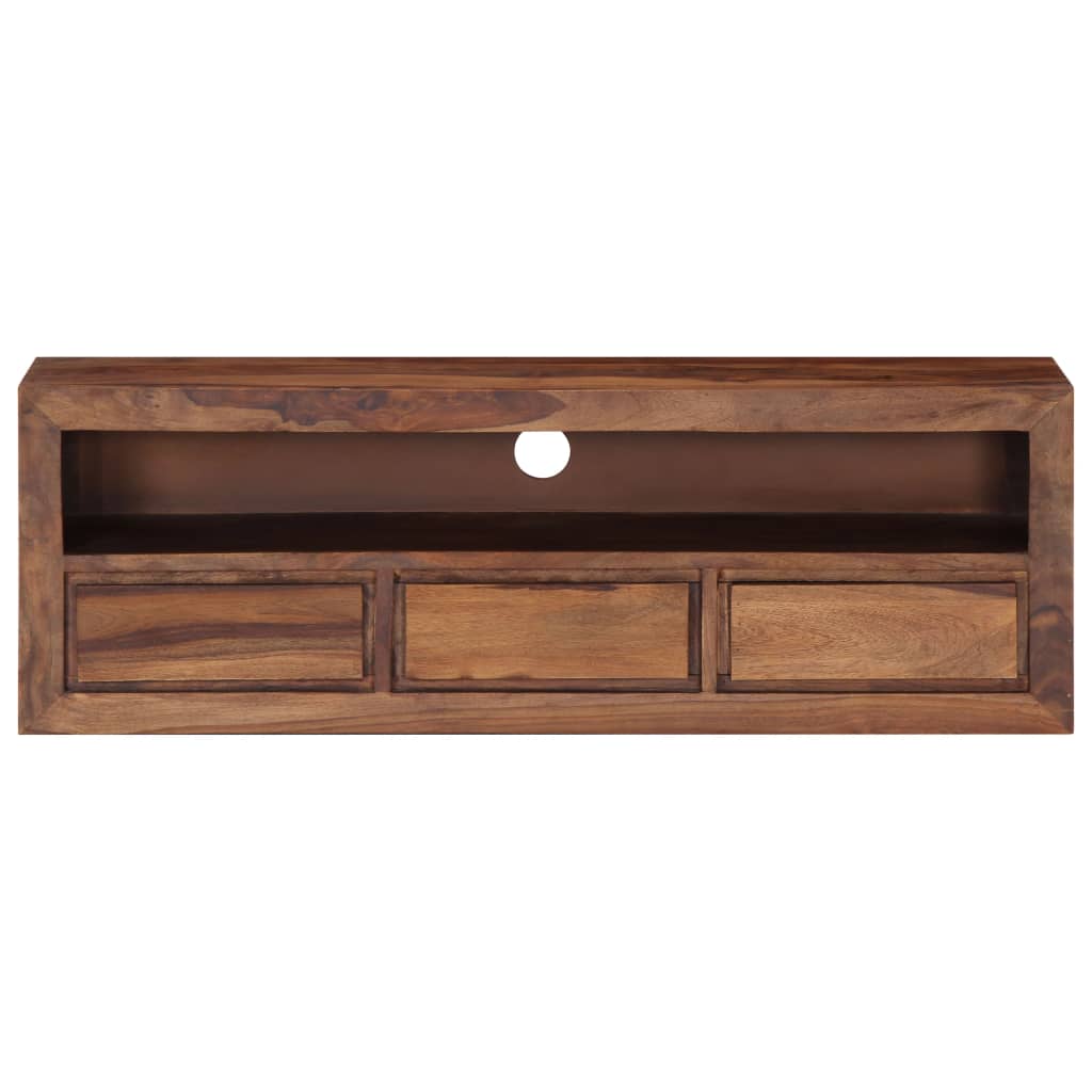 vidaXL Meuble TV 120x30x40 cm Bois d'acacia Massif