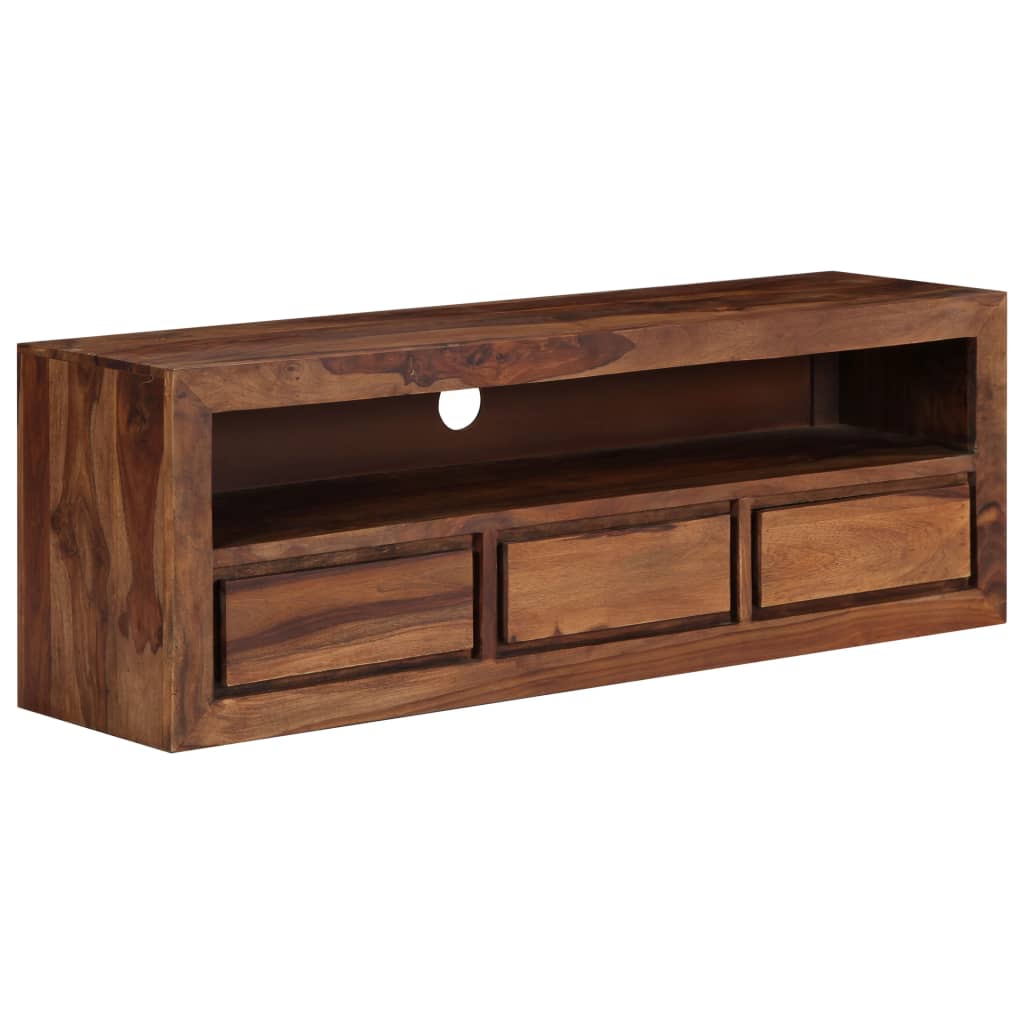 vidaXL Meuble TV 120x30x40 cm Bois d'acacia Massif