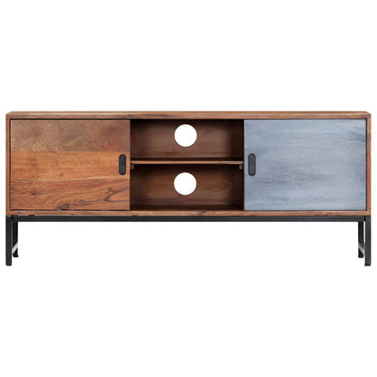 vidaXL Meuble TV 120x30x49 cm Bois d'acacia massif