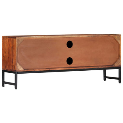 vidaXL Meuble TV 120x30x49 cm Bois d'acacia massif