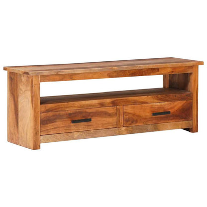 vidaXL Meuble TV 118x30x40 cm Bois massif