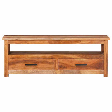 vidaXL Meuble TV 118x30x40 cm Bois massif
