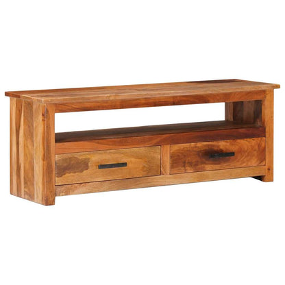 vidaXL Meuble TV 118x30x40 cm Bois massif