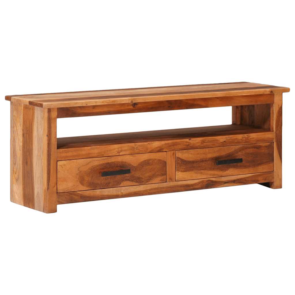 vidaXL Meuble TV 118x30x40 cm Bois massif