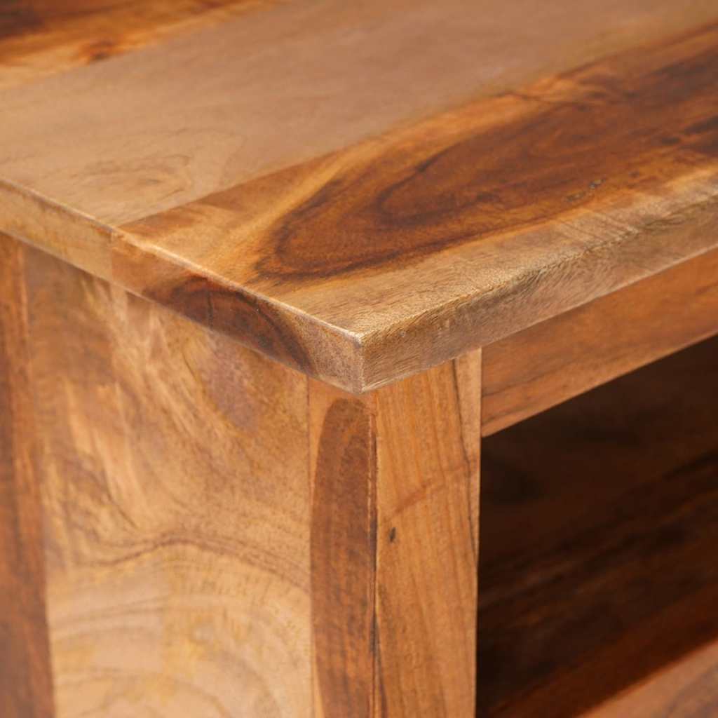 vidaXL Meuble TV 118x30x40 cm Bois massif