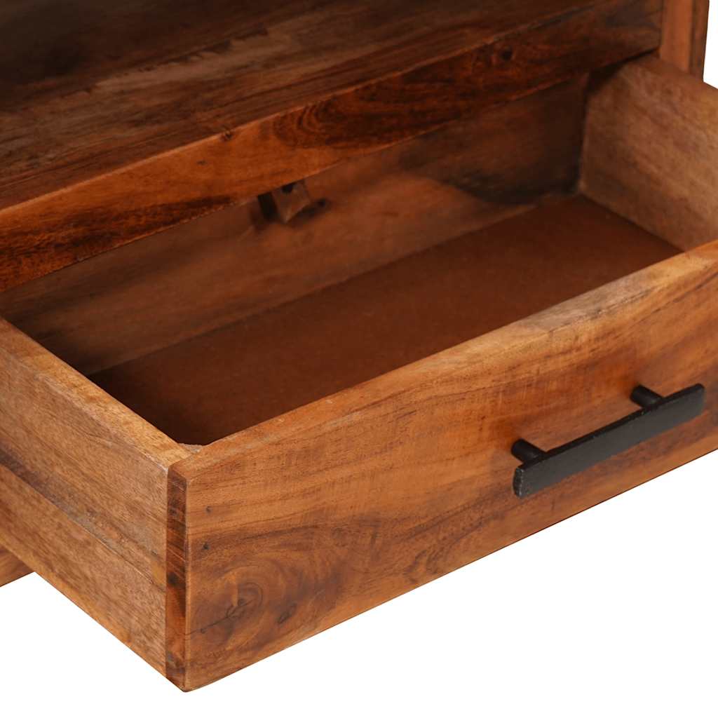 vidaXL Meuble TV 118x30x40 cm Bois massif