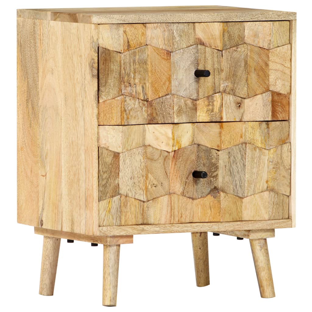 vidaXL Nachttisch 40x30x50 cm Massivholz Mango