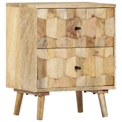 vidaXL Nachttisch 40x30x50 cm Massivholz Mango