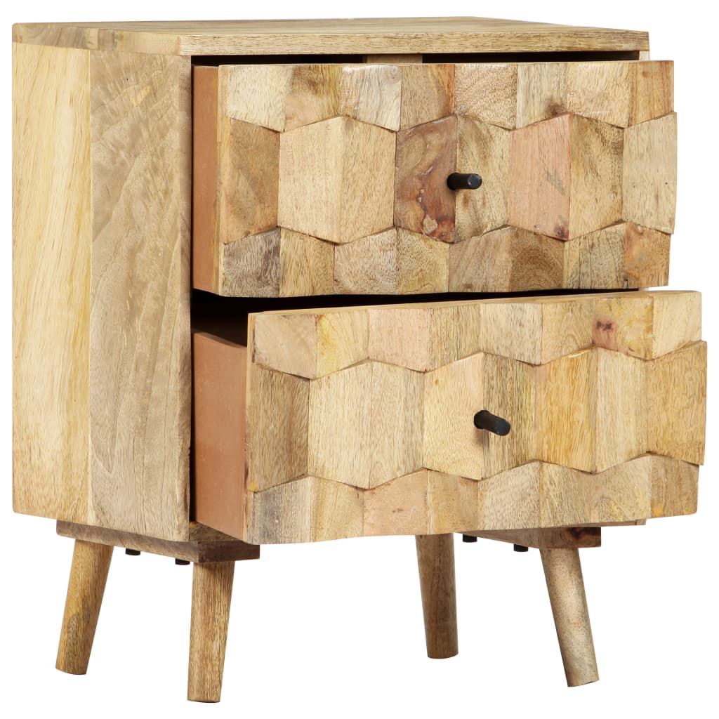 vidaXL Nachttisch 40x30x50 cm Massivholz Mango
