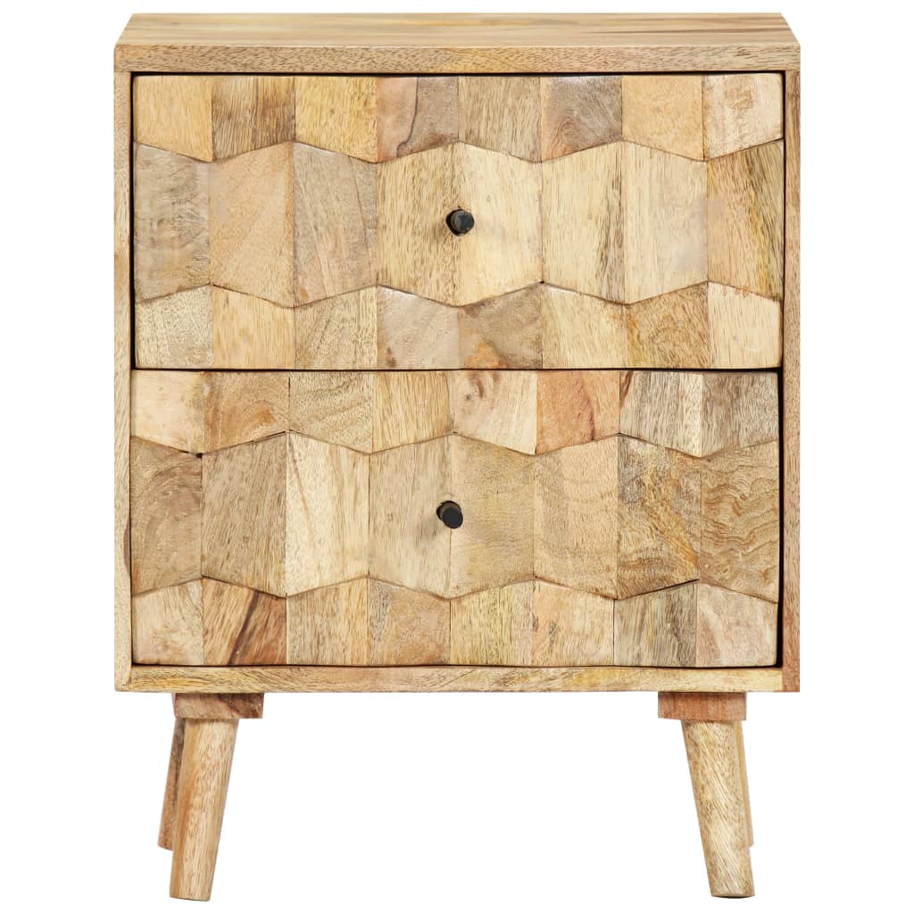 vidaXL Nachttisch 40x30x50 cm Massivholz Mango