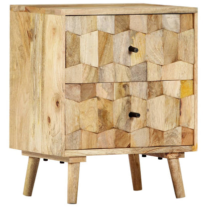 vidaXL Nachttisch 40x30x50 cm Massivholz Mango