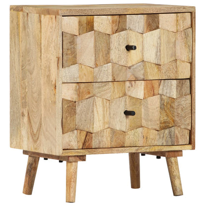 vidaXL Nachttisch 40x30x50 cm Massivholz Mango