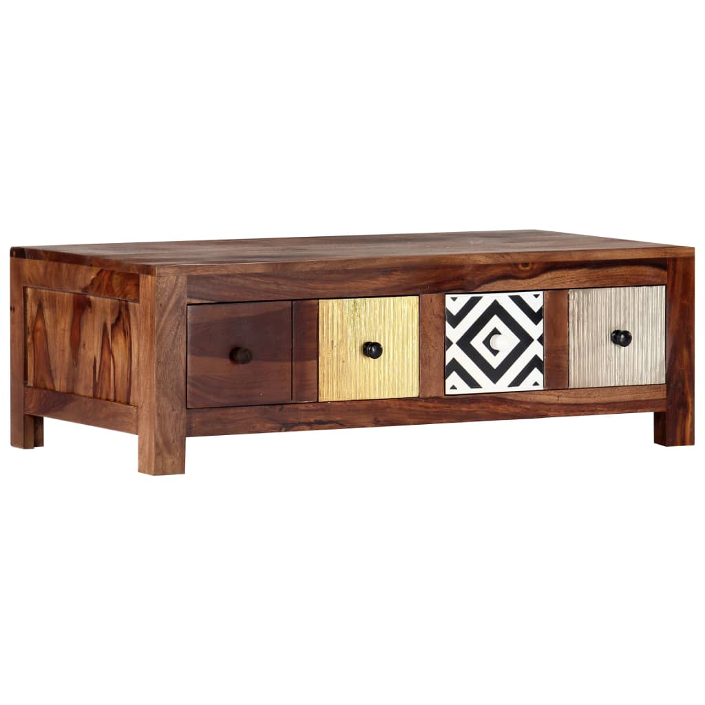 vidaXL Couchtisch 90x50x30 cm Massivholz Akazie