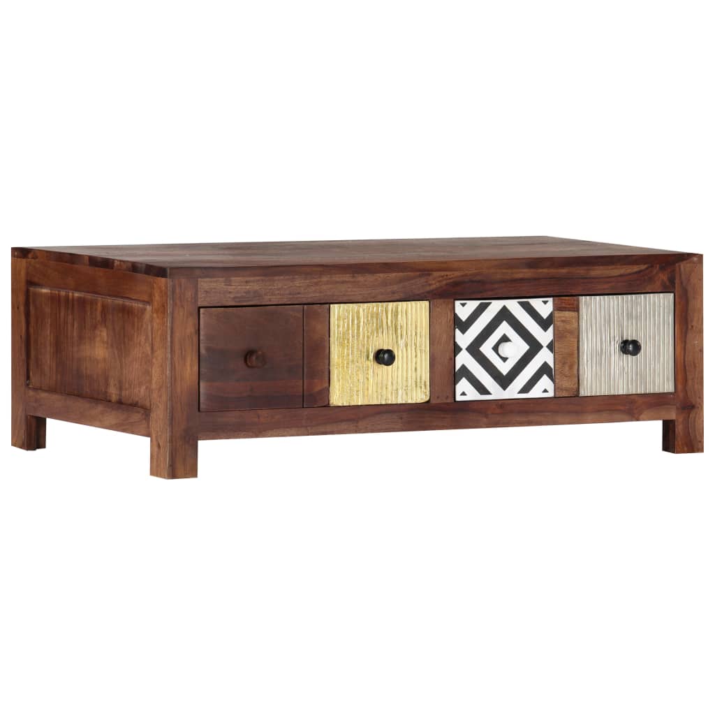 vidaXL Couchtisch 90x50x30 cm Massivholz Akazie